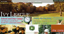 Desktop Screenshot of ivyleaguekids.com